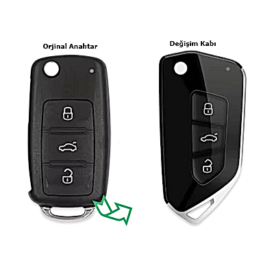 Volkswagen Anahtarı Modifiye Kabı