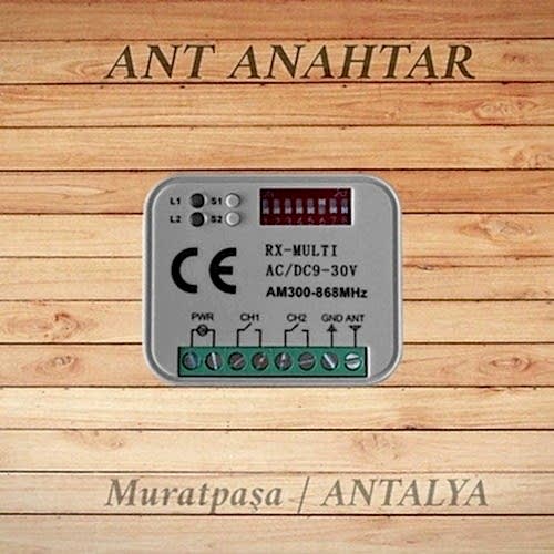 Çift Kanal Roling Kodlu Kumanda Alıcı Kart 400 Hafızalı