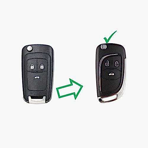 Chevrolet 3 Tuşlu Anahtar Modifiye Kabı